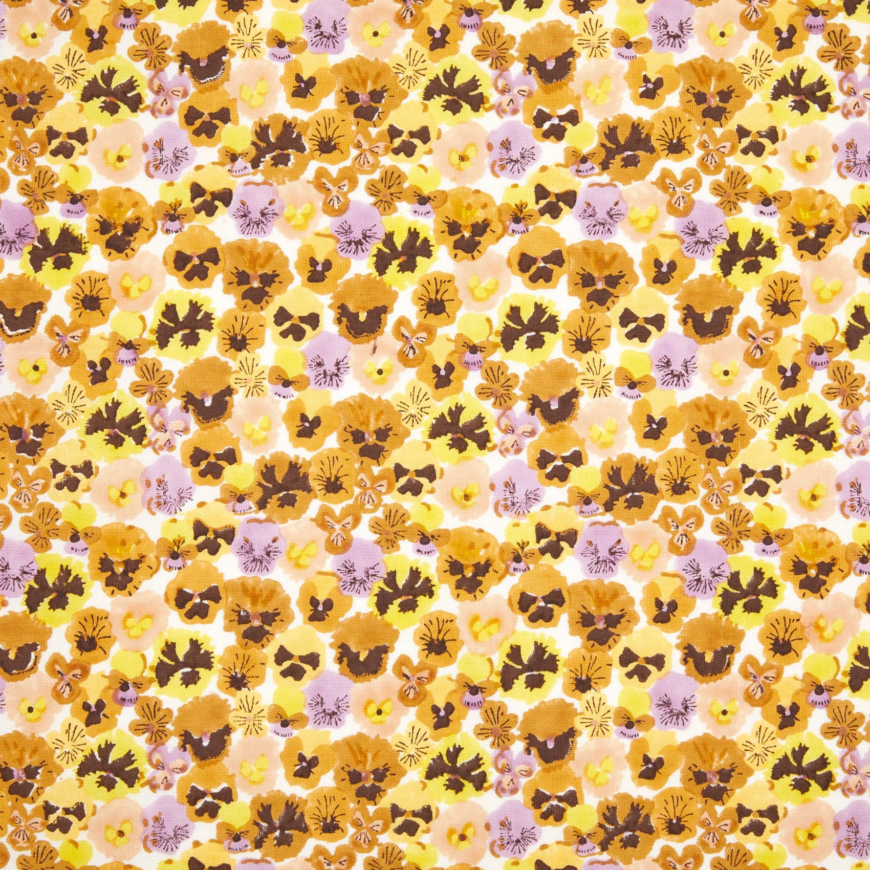 Pansies Fabric Swatch | Lavender - Image 3